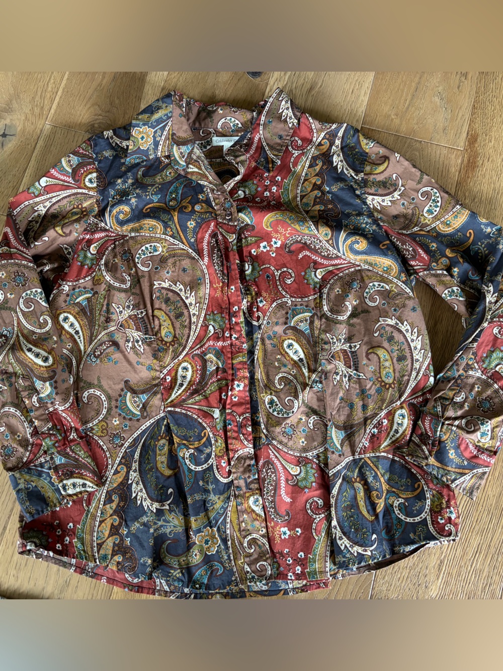 Coldwater creek paisley button down womens 2x xxl